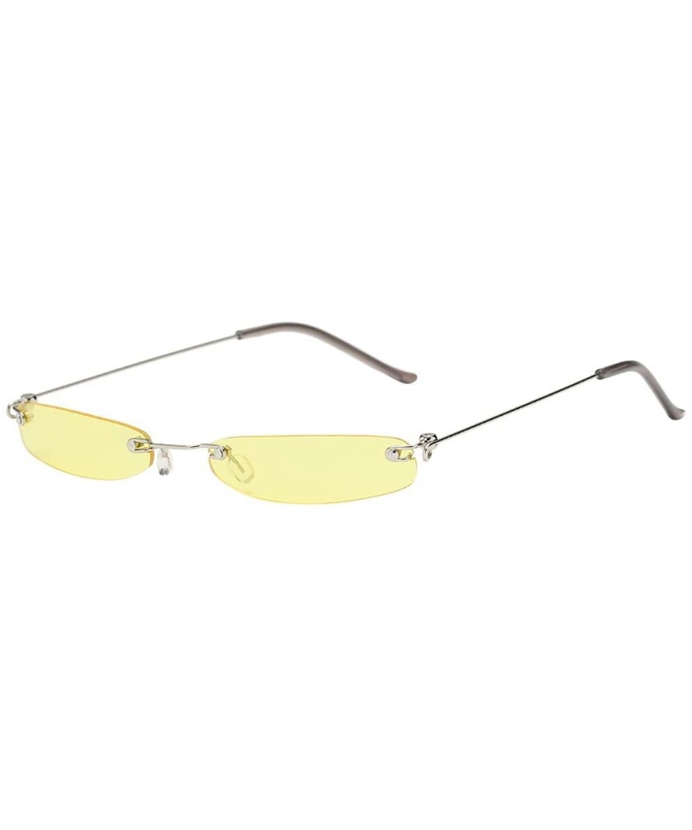 Vintage Sunglasses Rectangular Eyewear - D - CT190HZAZST $4.97 Rectangular