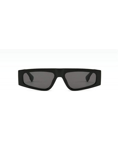 2019 new designer retro brand small square ladies sunglasses candy punk glasses - Black - CP18QXXERX2 $7.74 Square