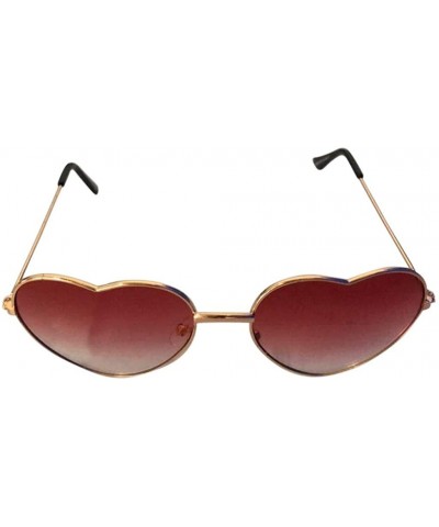 Sunglasses for Women Heart Sunglasses Vintage Sunglasses Retro Oversized Glasses Eyewear - F - CG18QSLT2ZI $4.15 Oversized