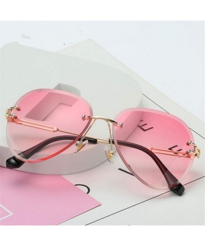 RimlSunglasses Women Design Sun Glasses Metal Farme Gradient Shades Cutting Lens Ladies Goggles UV400 BOX - CT199CG8X67 $24.1...