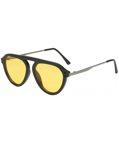 Men Women Sunglasses Fashion Sunglasses Big Box Sunglasses Sexy Vintage Glasses - A - CS18TRXH3KS $5.60 Wrap