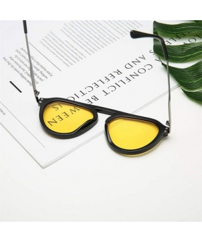 Men Women Sunglasses Fashion Sunglasses Big Box Sunglasses Sexy Vintage Glasses - A - CS18TRXH3KS $5.60 Wrap