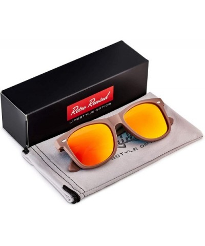 Classic Polarized Sunglasses - Matte Taupe - Revo Red - CB196QUOYYI $11.20 Rectangular