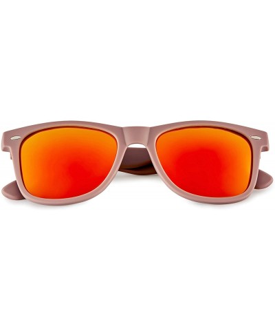 Classic Polarized Sunglasses - Matte Taupe - Revo Red - CB196QUOYYI $11.20 Rectangular