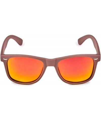 Classic Polarized Sunglasses - Matte Taupe - Revo Red - CB196QUOYYI $11.20 Rectangular