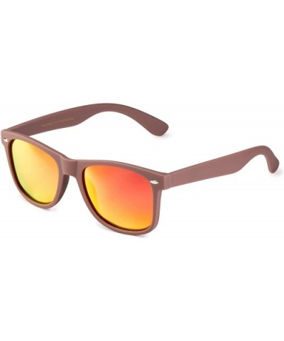 Classic Polarized Sunglasses - Matte Taupe - Revo Red - CB196QUOYYI $11.20 Rectangular