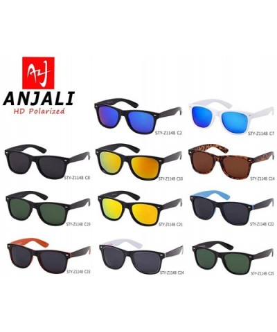 Unisex Polarized Sunglasses Classic Vintage Men women Retro UV400 Brand Designer 100% UV Blocking Sun glasses - CQ18AT4O46Y $...