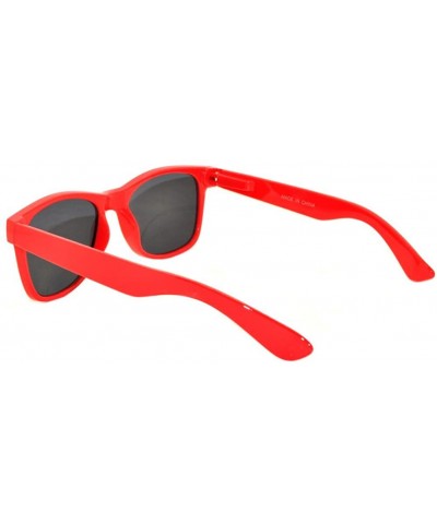 Red Frame Vintage Smoke Lens Sunglasses Retro Style - C011QVO8ZX5 $6.70 Wayfarer