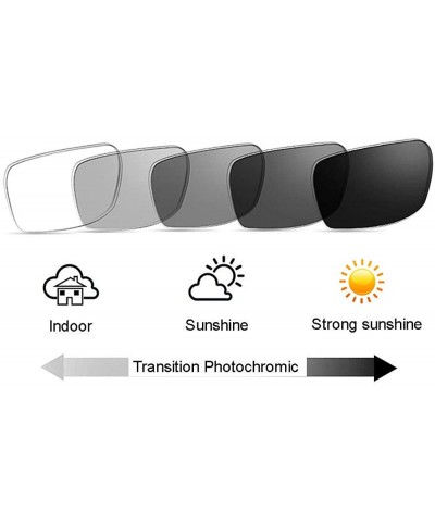 Mens TR90 Round Frame Transition Photochromic Bifocal Reading Glasses Sunglasses Readers - Wood Black - CQ18L0WS7A4 $23.44 Round