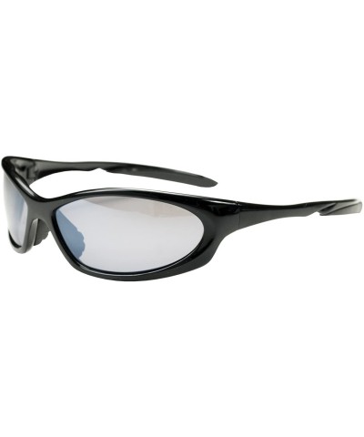 Polarized Sport Wrap JMPS27 Sunglasses with TR90 Frame UV400 Active Fit - Black - CI11GSPSR7V $14.37 Sport