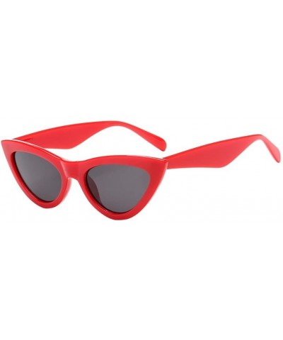 Frames Neutral Cat Eye Sunglasses Retro Heart Frame UV400 Eyewear Fashion Ladies(D) - CA195WIRKQ2 $9.17 Aviator