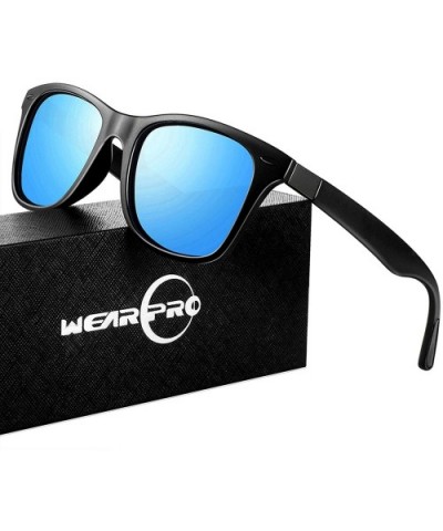 Sunglasses for Men Vintage Polarized Sun Glasses Fashion Shades WP1001 - Blue3 - C218Q0D7G2Y $6.76 Wayfarer
