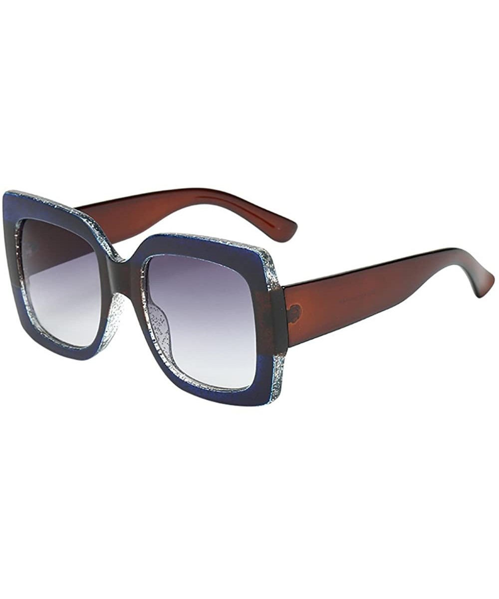 Sunglasses for Women Oversized Sunglasses Vintage Sunglasses Retro Glasses Eyewear Sunglasses for Holiday - B - CI18QU6ZME3 $...