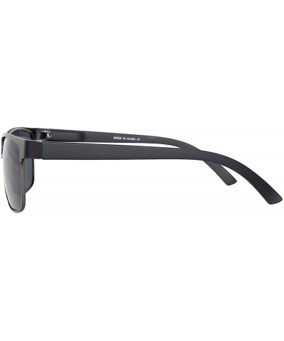 Polarized Sunglasses for Men Driving Fishing 8024 - Gun Frame With Grey Lens - CK192O7Q8TG $11.77 Sport