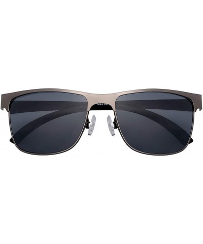 Polarized Sunglasses for Men Driving Fishing 8024 - Gun Frame With Grey Lens - CK192O7Q8TG $11.77 Sport