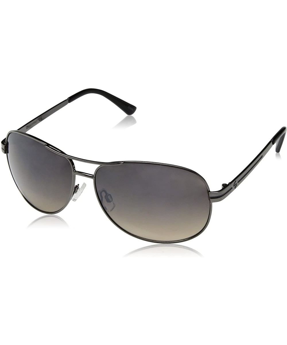 Men's 900SP Aviator Sunglasses- 64 mm - Gun & Black - CL128SHDODN $16.61 Aviator