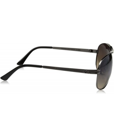 Men's 900SP Aviator Sunglasses- 64 mm - Gun & Black - CL128SHDODN $16.61 Aviator