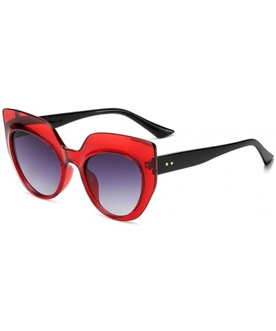 Women Cat Eye Sunglasses Luxury Brand Designer Vintage Sun Glasses Female Glasses Blue UV400 - CR1903329CI $10.15 Cat Eye