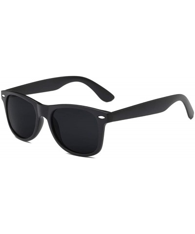 Polarized Sunglasses for Men Retro - Polarized Retro Sunglasses for Men FD2149 - 1-black-matte - CS18L3TDYL5 $8.77 Rimless