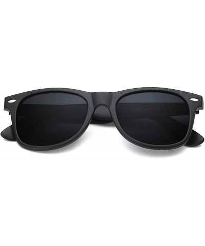 Polarized Sunglasses for Men Retro - Polarized Retro Sunglasses for Men FD2149 - 1-black-matte - CS18L3TDYL5 $8.77 Rimless