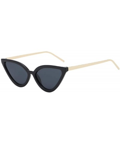Womens Man Cat Eye Rapper Sunglasses Vintage Retro Eyewear Unisex Fashion Sunglasses - C - CH18SNYEGZN $5.21 Aviator