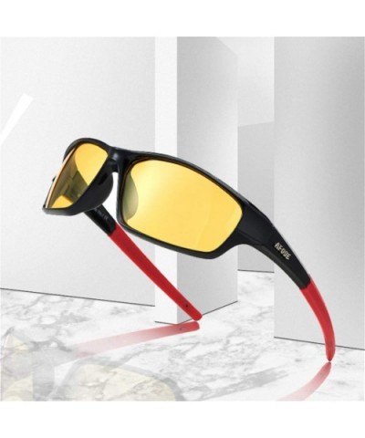 Sunglasses Men's Polarized Driving Sports Sun Glasses for Men Women Square Color Mirror Luxury Designer Oculos - C518XA78Q9C ...