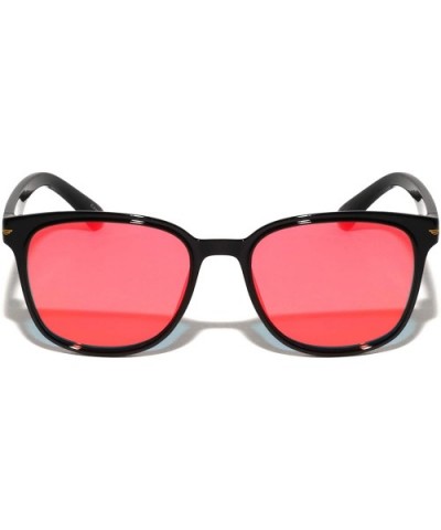 Classic Retro Round Color Sunglasses - Red - CN197M6ORHH $10.07 Round